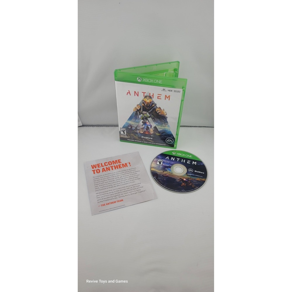 Anthem (Microsoft Xbox One, 2019) Game‎ and Case Tested and Working Great Cond.